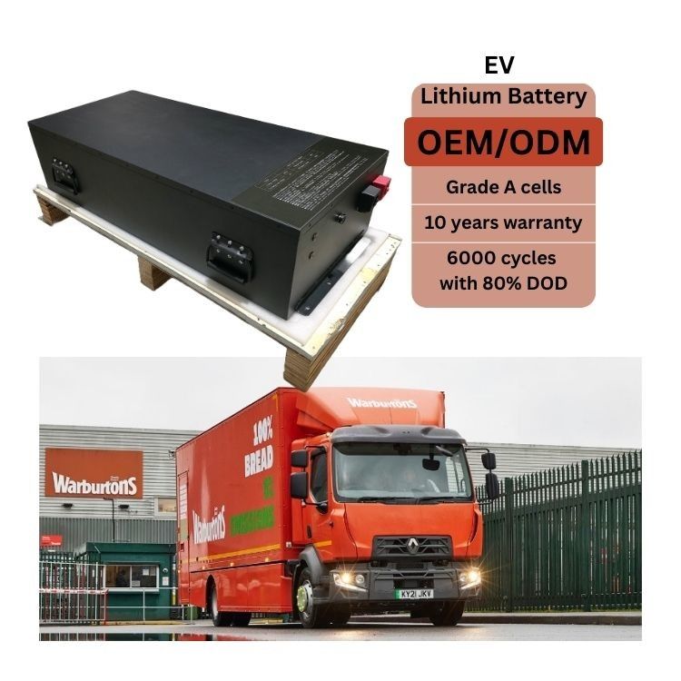 OEM Lithium Truck Battery 96v 100AH 200AH Li Ion EV Battery 6000 Deep Cycles