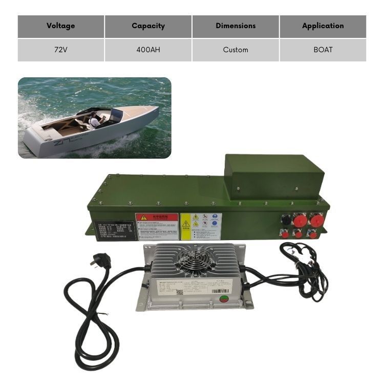 72V 144V 300V Lithium Ion Marine Battery Pack Electric Boat Batteries With Cooling System