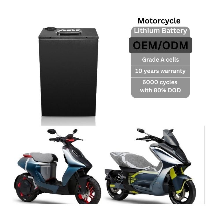 72V 60Ah Lifepo4 Battery Electric Motorbike Battery Deep Cycle Long Life Custom Made
