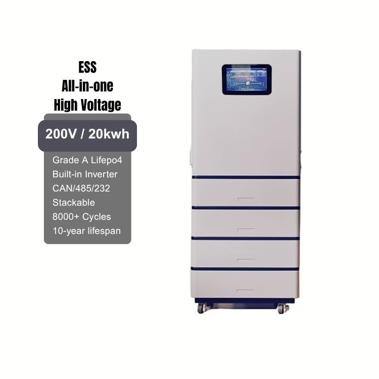 204.8V All In One Lithium Battery 20kwh HV Lithium Battery Built In BMS