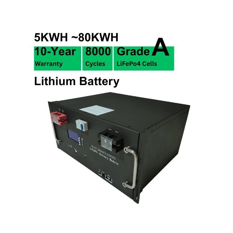 Rack Mounted 48V Lithium Battery 100ah 200ah Lifepo4 Battery Pack Easy Installation