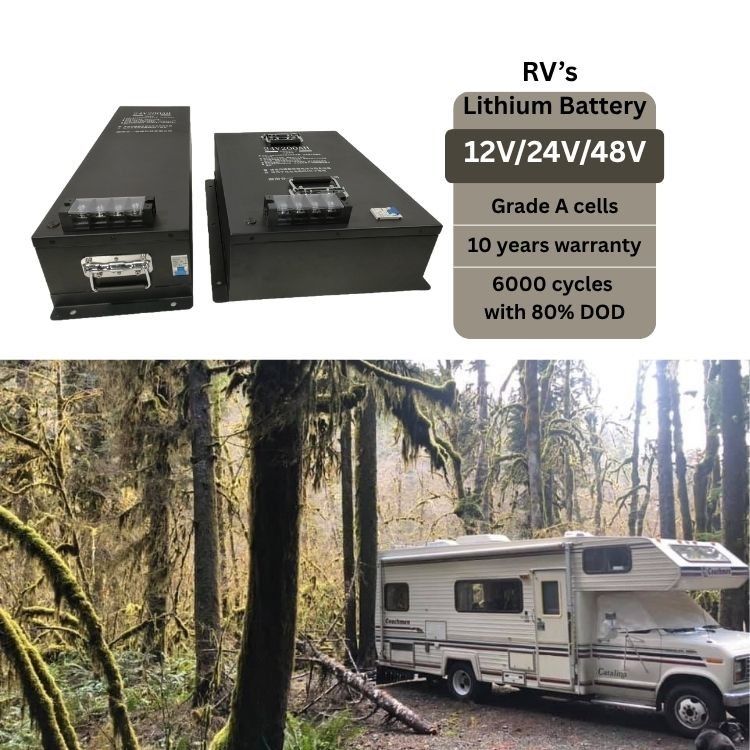 5120Wh 48V Lithium Battery Pack For RV And Home Backup Power LiFePO4 Type