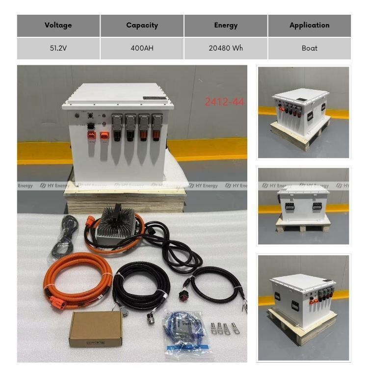 Water-proof Marine Lithium Battery 48v 51.2v 400ah Electric Boat Motor with Battery