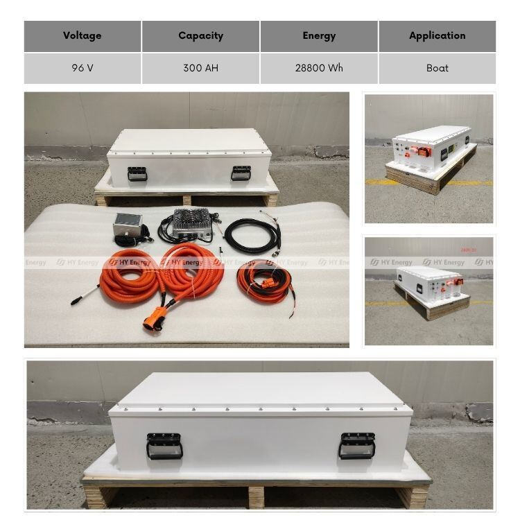 High Power Water-proof Boat Trolling Motor Battery 48V 72V 96V Lithium Battery 300ah Marine Battery