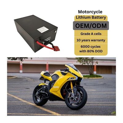 Custom Electric Service Lithium Battery 100Ah 72v Electric Motorcycle Battery High Efficiency