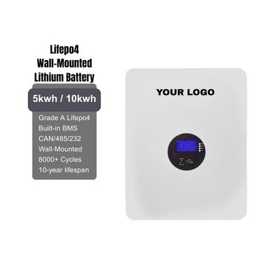 IP65 10kwh Home Battery LFP Wall Mounted Solar Battery 10.24kWh