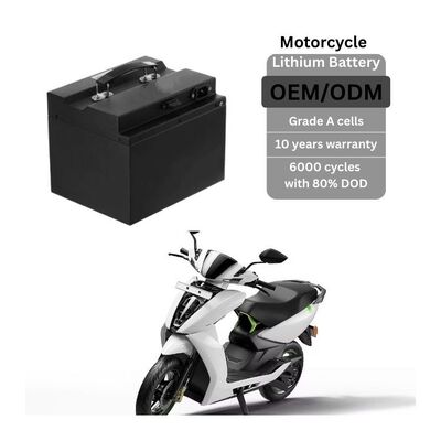 Rechargeable 48V 50Ah Lifepo4 Battery Electric Motorcycle Lithium Ion Battery Customizable