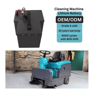 48V LiFePO4 Floor Scrubber Lithium Battery For Cleaning Equipment Long Lasting