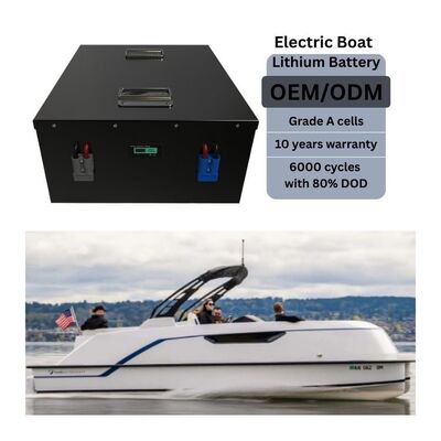 96V 72V LiFePO4 Boat Battery 30kWh 50Kwh Waterproof Lithium Battery For Electric Boats