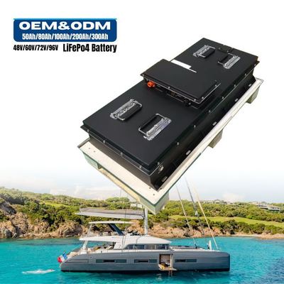 OEM custom made boat battery 96V150AH Marine lithium battery 